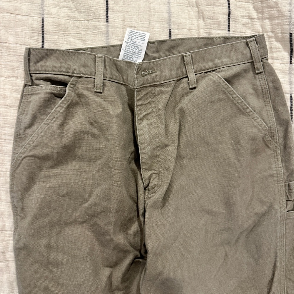 Carhartt Men's Olive/Tan Work Chino Pants